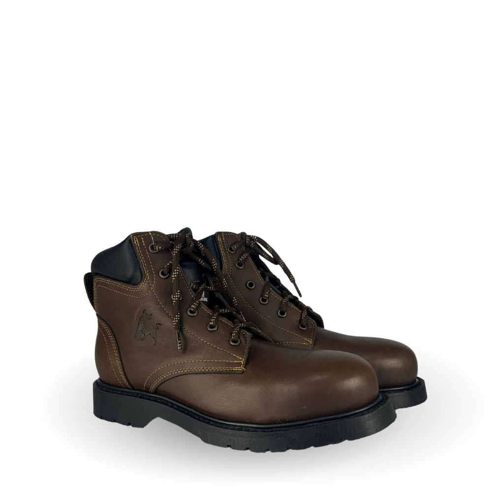 Work boots Brown Goodyear welt #9669 Diamond Bull Steel toe for gentlemen