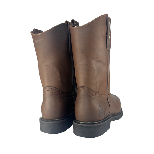 Work boots Brown Goodyear welt #9801 Diamond Bull Steel toe for gentlemen